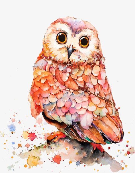 Owl Owl Watercolor Owl Art Owl Png