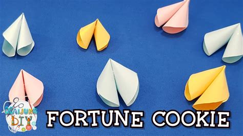 Fortune Cookie Origami คุ้กกี้เสี่ยงทาย 幸运饼干 フォーチュンクッキー Youtube