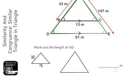 Similarity And Congruence Similar Triangle In Triangle Find Larger