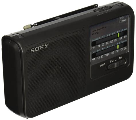 2 Sony Icf38 Portable Am Fm Radio Black Radios Tvs Phone Sounds