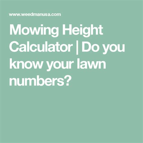 What Mowing Height Works Best For Your Lawn Mowing Grass Care Lawn Care
