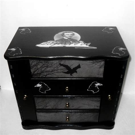 Gothic Jewelry Box Edgar Allan Poe Jewelry Box The Raven