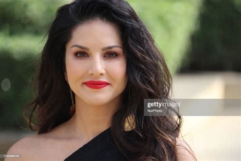 Indian Bollywood Actress Sunny Leone Poses As She Promotes India`s