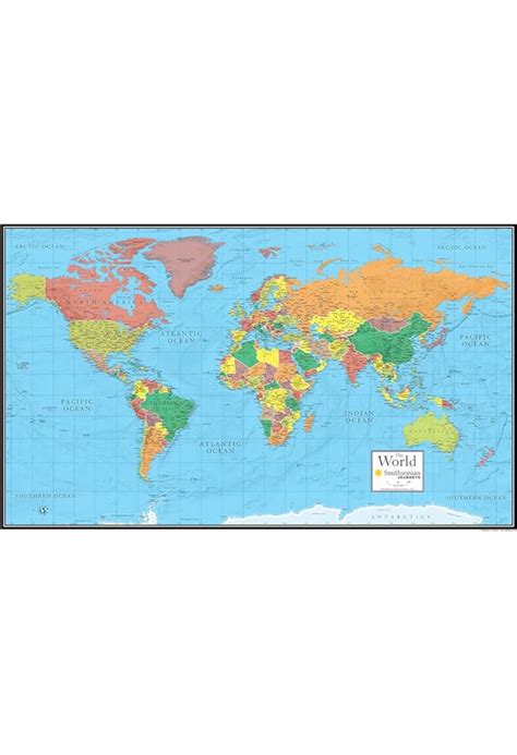 Online Store Free Distribution 48x78 World Classic Premier Wall Map