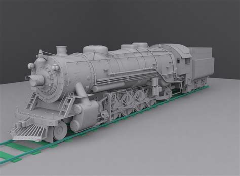 Steam Locomotive 3d Model By Cyberniee On Deviantart