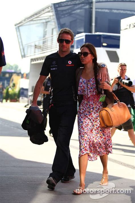 Jenson Button Mclaren Mercedes And Jessica Michibata Girlfriend Of Jenson Button F1 Photos