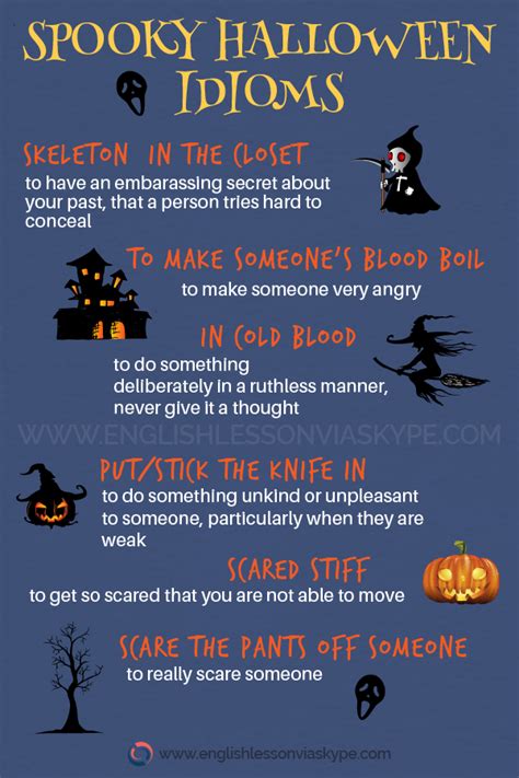 Spooky Halloween Idioms And Expressions English With Harry 👴 Idioms