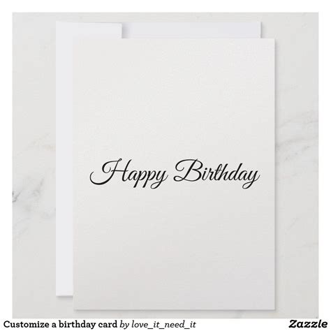 Customize A Birthday Card Zazzle Birthday Cards Valentine Day