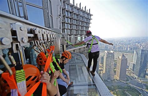 Attraktion Nur Für Wagemutige Shanghais Skywalk Liegt In 340 Metern