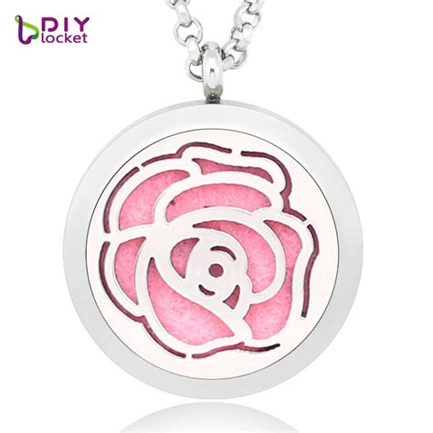 High Quality 30mm Perfume Floating Locket Aromatic Necklace Diy