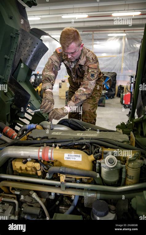 Us Army Cpl Ethan Gaspard Wheeled Vehicle Mechanic With Headquarters