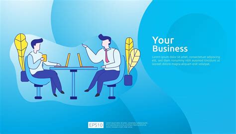 Businessman Idea And Meeting Teamwork Business Illustration Of