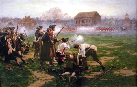 Picture Information Battle Of Lexington Massachusetts 19 April 1775 Ad