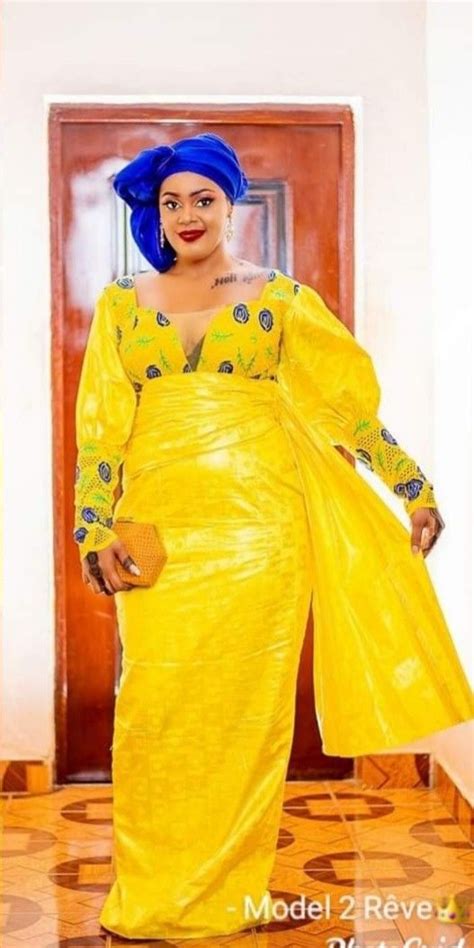 Épinglé Par Aminata Ndao Sur Robes En Bazin Mode Africaine Robe
