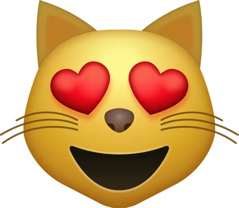 ♥ black heart symbol gets rendered as a red heart emoji on many devices, websites and messengers. Download Heart Eyes Cat Iphone Emoji Icon in JPG and AI ...