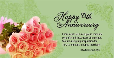 Happy anniversary wishes to you both. 25th Wedding Anniversary Wishes _ Happy 25th Anniversary Quotes And Messages - My Wishes Club