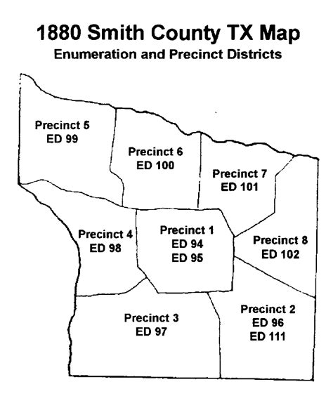 1880 Precincts And Enumeration Districts