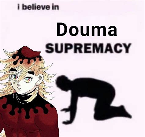 Douma Demon Slayer Anime Demon Boy Funny Cartoon Memes Slayer Anime