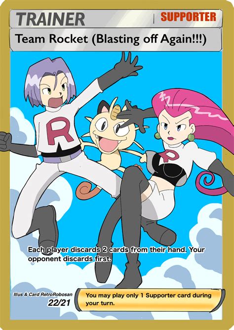Team Rocket Pokemon Card By Retro Robosan On Deviantart