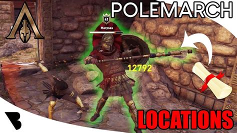 Assassins Creed Odyssey Polemarch Locations 2 Youtube