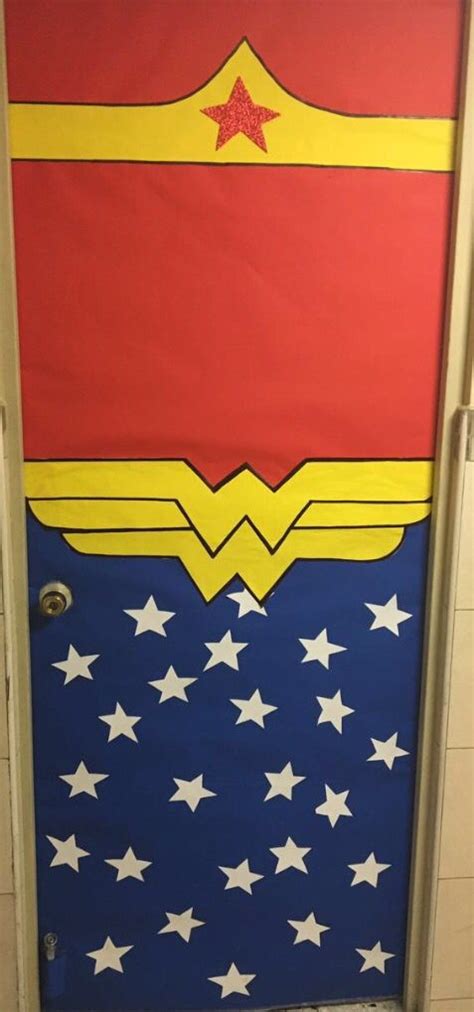 Wonderwoman Door Decoration For Public Class Teacher Appreciation
