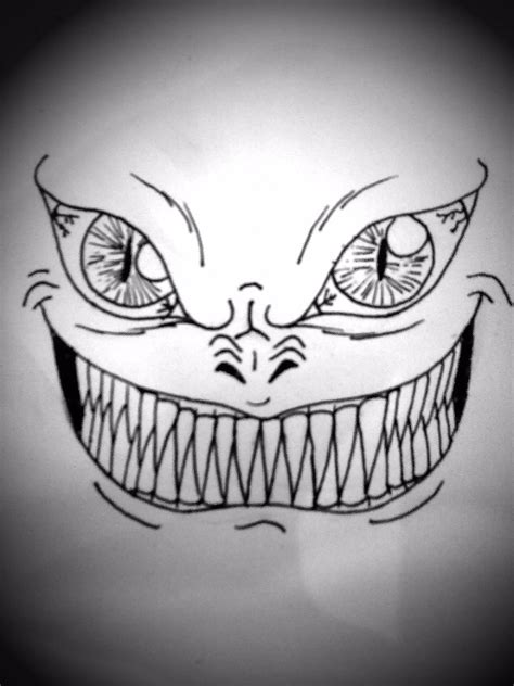 Simple Evil Face Drawing
