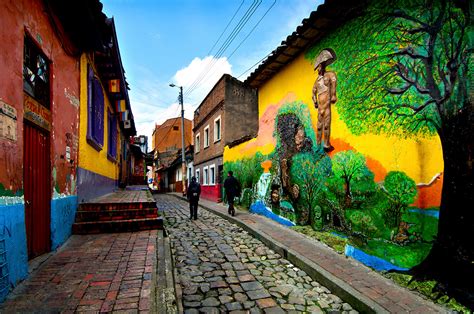 Callejon Del Embudo Oldest Street In Bogota Colombia Anthony John