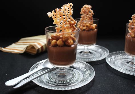 Mocha Mousse With Coffee Glazed Hazelnuts And Cocoa Tuile Sugar Et Al