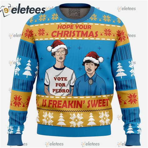 Christmas Vote Napoleon Dynamite Ugly Christmas Sweater