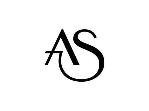 As Monogram Initials Logo Design Monogram Logo Design Graphic