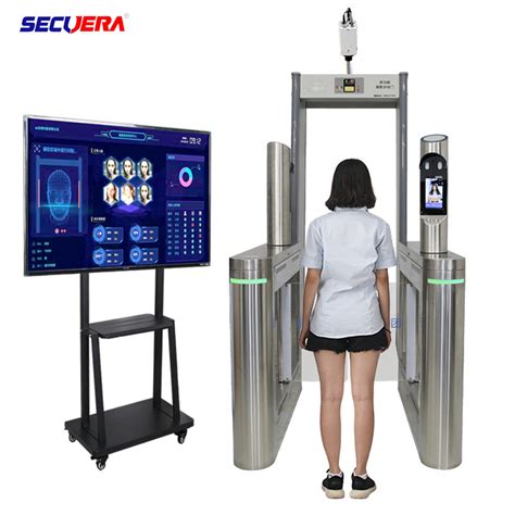 Metal Detector System Walk Through Temperature Scanner With Face