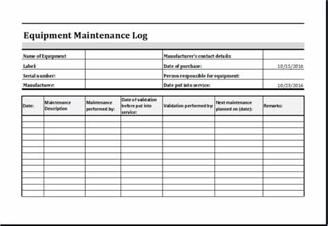 When i export to excel on my pc, the report formatting is fine (i am using excel 2003), however, font sizing as applied in the report is lost when exported to excel 2007 (i.e. Equipment Maintenance Log Template MS Excel | Excel ...