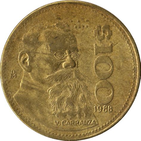 Convertir dólares estadounidenses (usd) a pesos colombianos (cop). 100 Pesos - Mexico - Numista