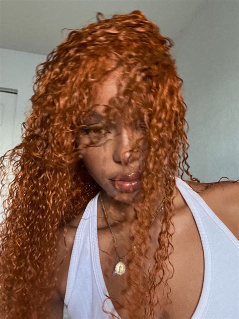 Black Ginger Dyed Curly Hair Ginger Hair Color Ginger Hair