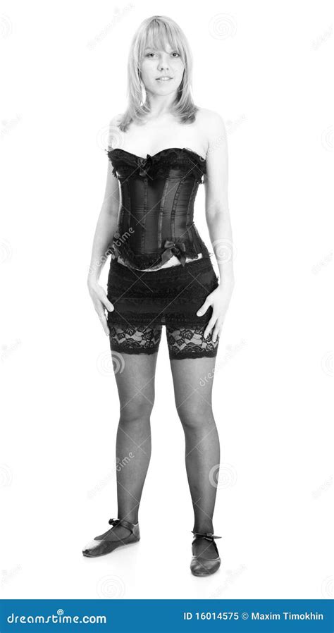 Sexy Meisjesportret In Ondergoed Stock Afbeelding Image Of Minirokjes Panty 16014575