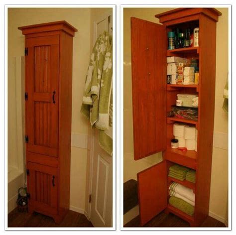 Everything for and by the taller person. Great storage for a small room. | Small linen closets ...