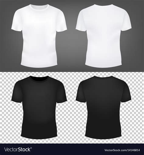 T Shirt Template Set Royalty Free Vector Image