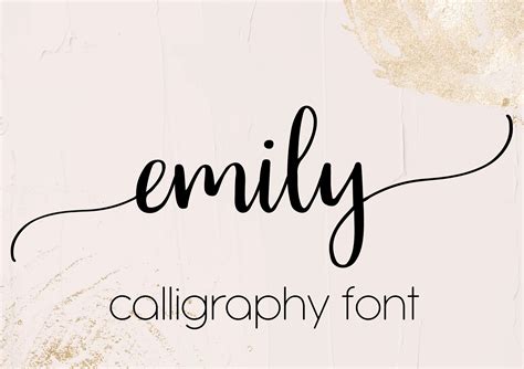Cricut Long Tail Cursive Font Emily Digital Long Tail Font Etsy