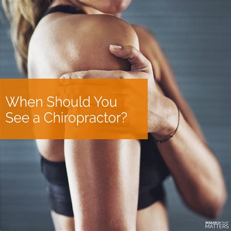 When Should You See A Chiropractor Rivers Chiropractic