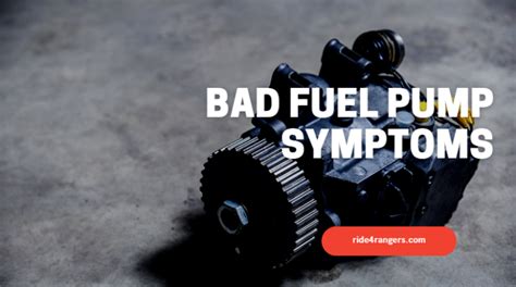 11 Bad Fuel Pump Symptoms Signs Of A Failing Fuel Pump