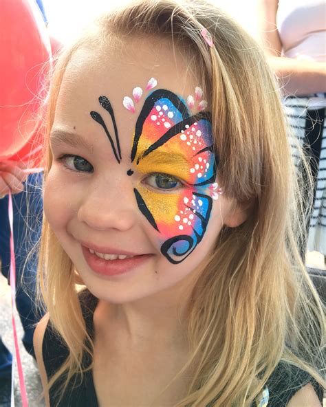 Half Butterfly Face Paint