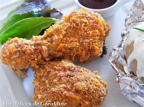 Aux délices de Géraldine Pilon de poulet pané à laméricaine cuisson