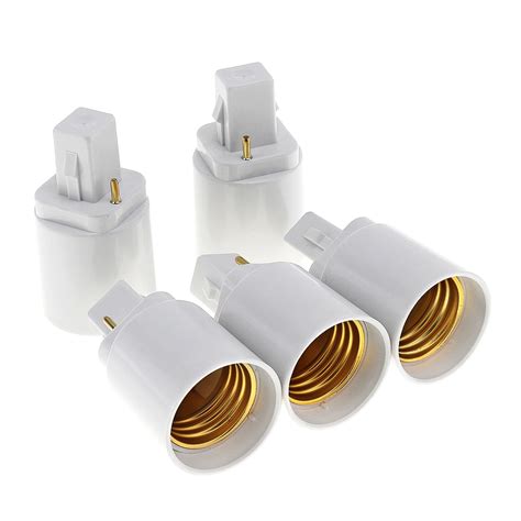 X White ABS LED G To E Adapter Socket Halogen CFL Light Bulb Base Converter Adapter Lamp