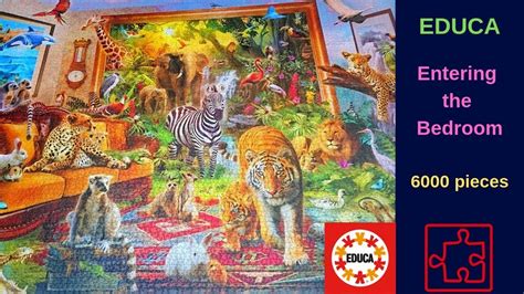 Between the frames is a hanging wire which hang on 2 spaced plaster screws. Jigsaw Puzzle Time-lapse - Entering the Bedroom, by Educa ...