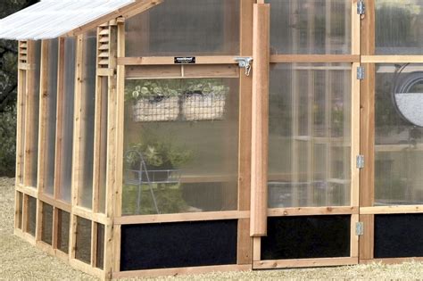 Slant Roof Greenhouse™ Small Handmade Greenhouse Roost And Root Cedar