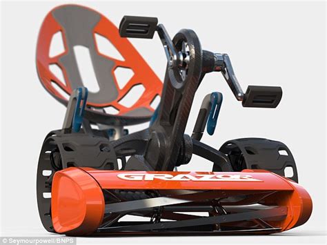 Grazor Pedal Powered Lawnmower Helps You Keep Fit While Cutting Your