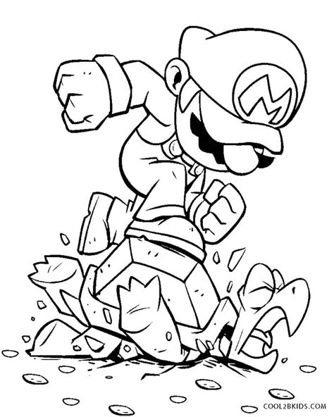 Super mario is a platform game produced by nintendo in late 1985. Free Printable Mario Brothers Coloring Pages For Kids