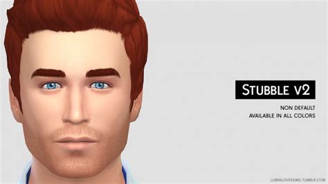 Stubble Hair V2 At Lumialover Sims The Sims 4 Magazine