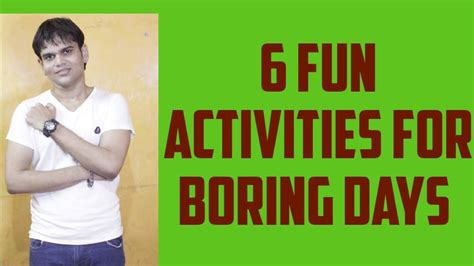 6 Best Fun Activities For Boring Days Youtube