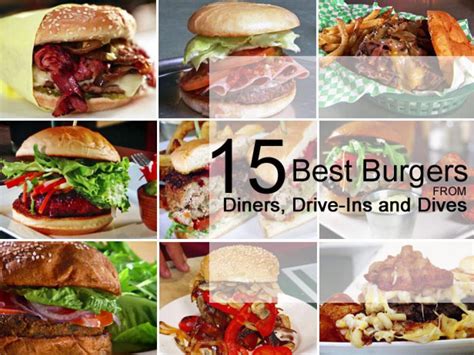 15 Best Burgers From Diners Drive Ins And Dives Food Network Recipes